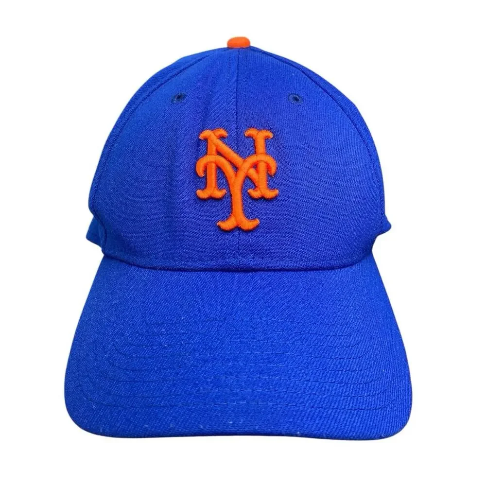 New Era New York Mets Unisex Blue Coral Embroidery MLB Logo Baseball Cap Hat M/L